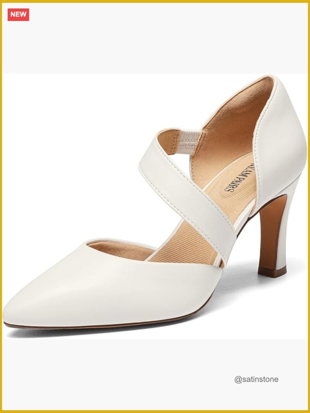 Women's Stiletto Heel Pumps D'Orsay Pointed Toe Dress Shoes for Work Party